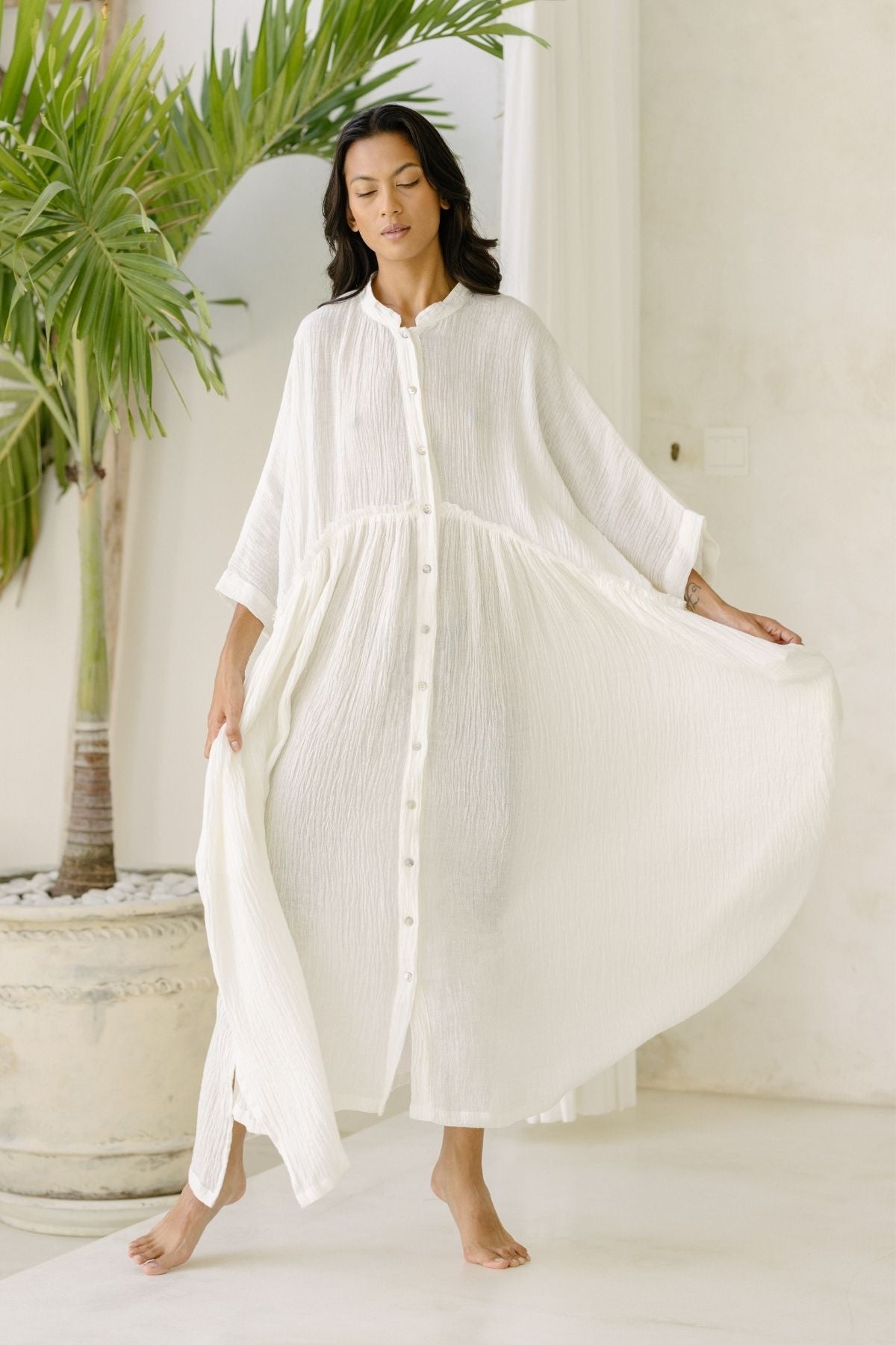 Bona Dress (Cotton/Linen Crinkle)