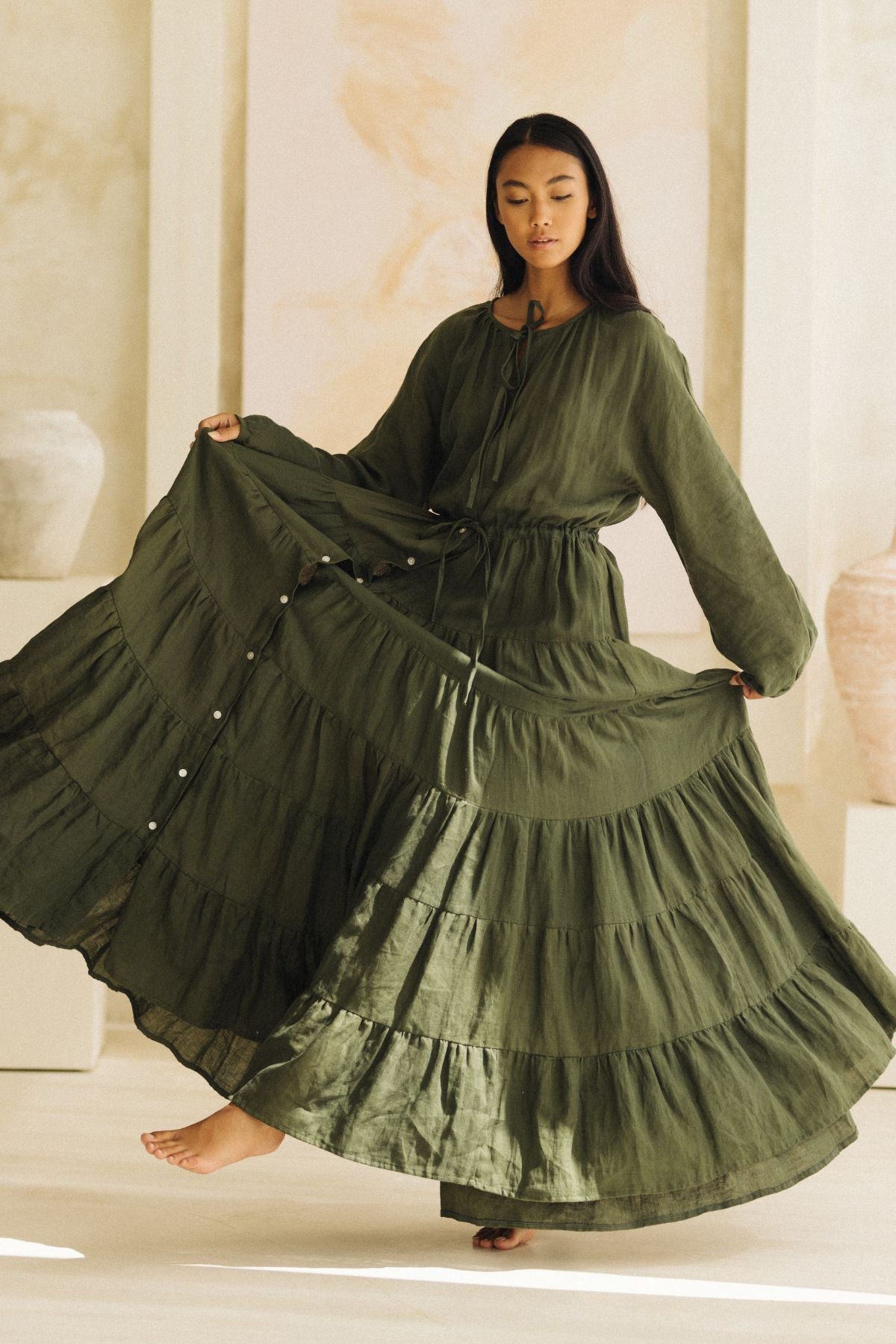 La Mexicana Gown (Forest Green)