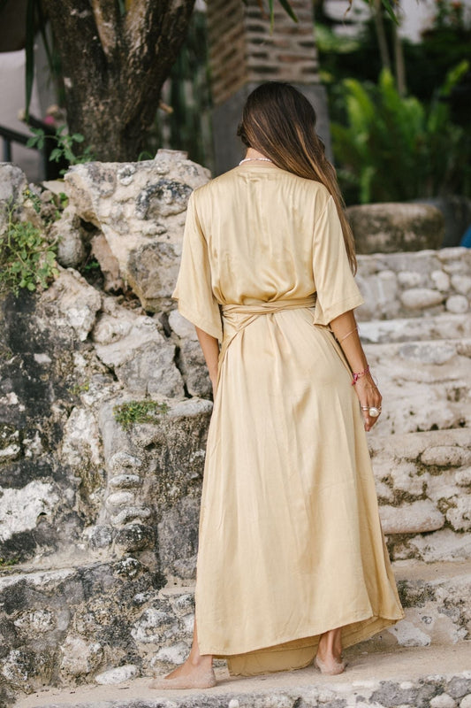 Magdalena Gown Gold (Silk)