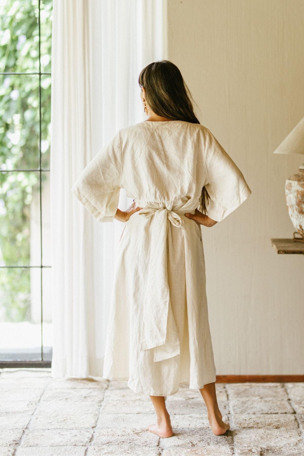 Magdalena Robe Dress "Moonlight Long Edition" 100% Linen