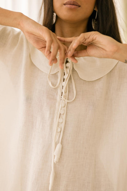 Belleza Gown (stone washed linen)